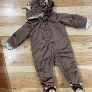 9 month footie with hand covers. Extremely warm